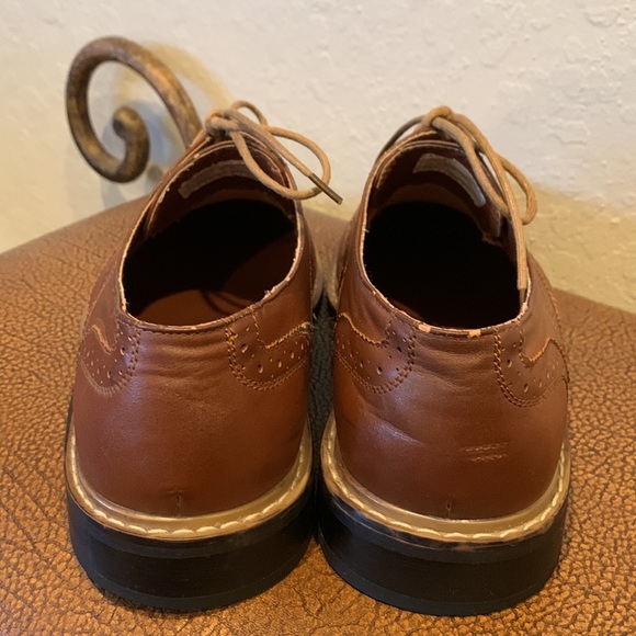 Perry Ellis Men’s Classic Oxford Wingtips Dress Casual Brown Shoes! Size 10! main image 5